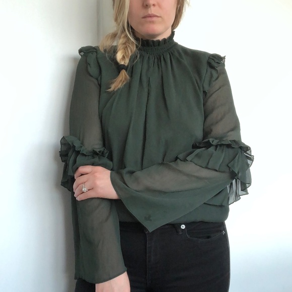 Zara Emerald Blouse - Picture 4 of 7